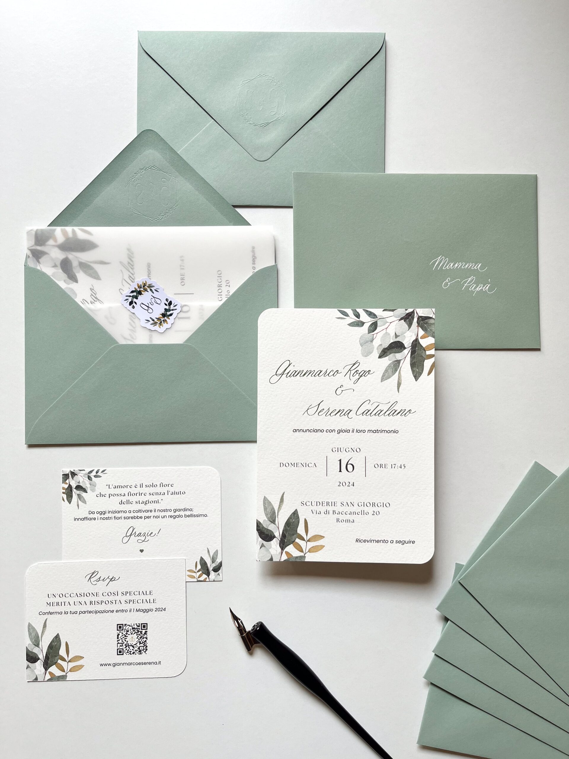 Calligrafia partecipazioni di matrimonio Napoli