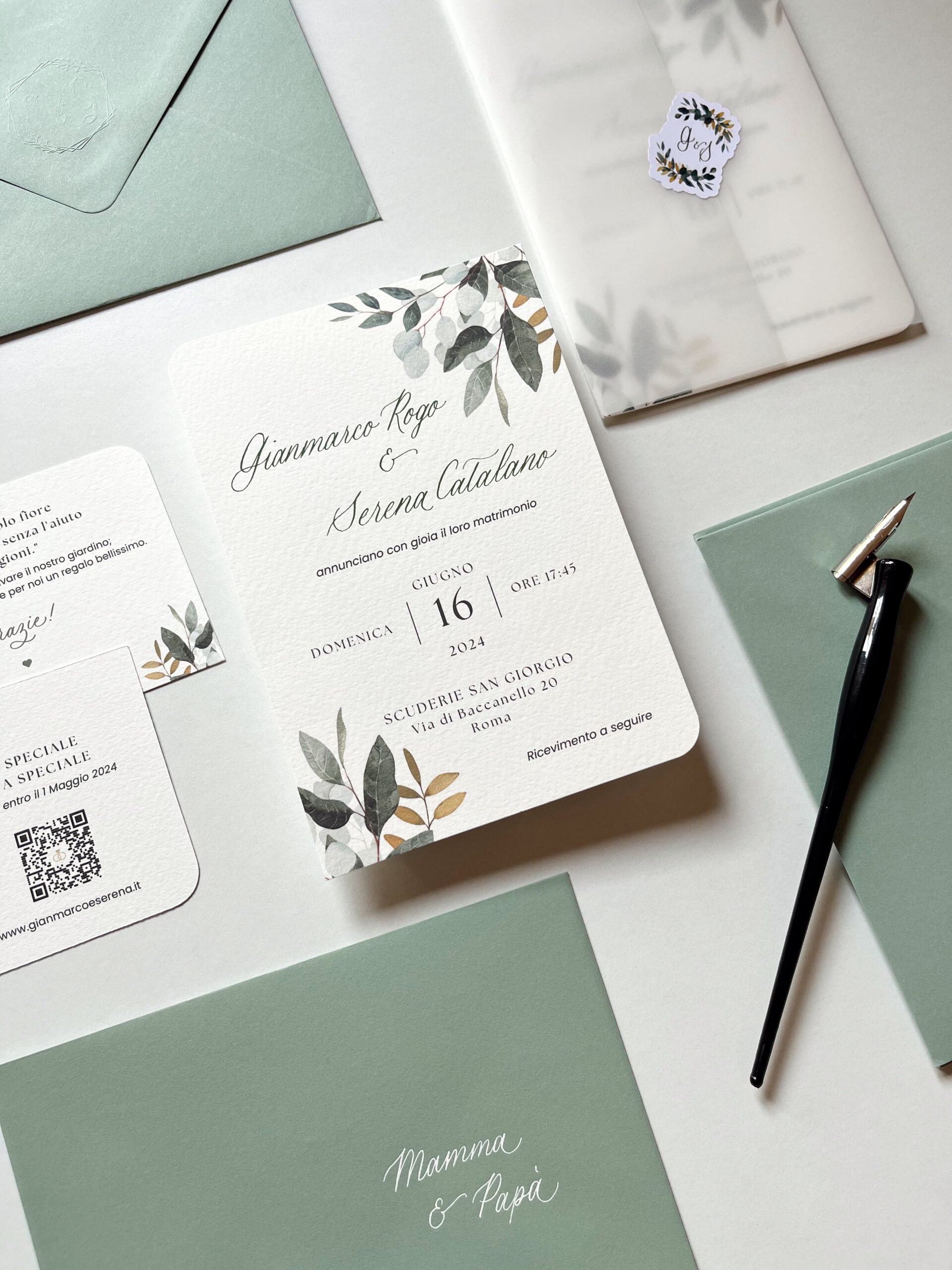Calligrafia partecipazioni di matrimonio Napoli