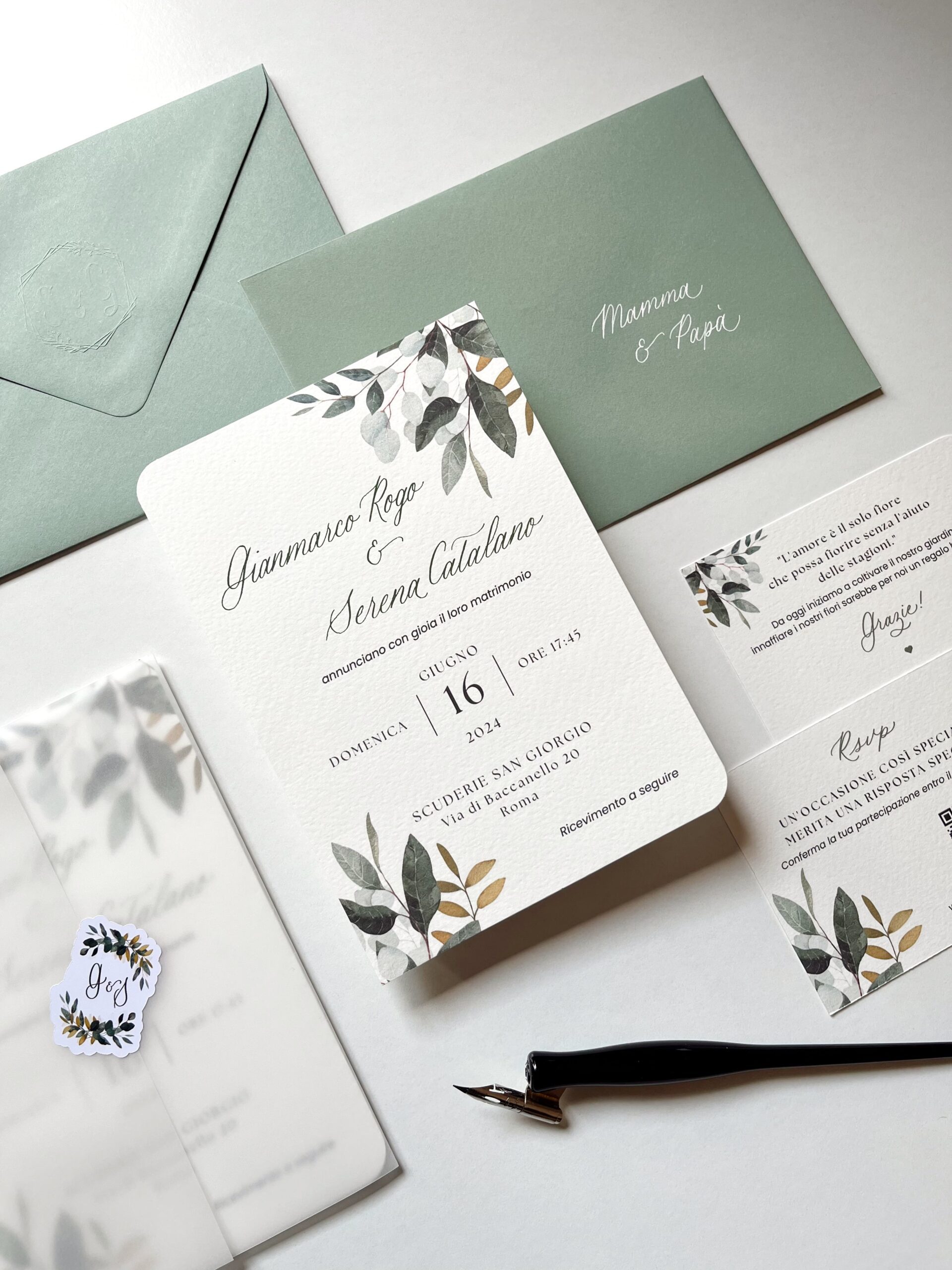 Calligrafia partecipazioni di matrimonio Napoli
